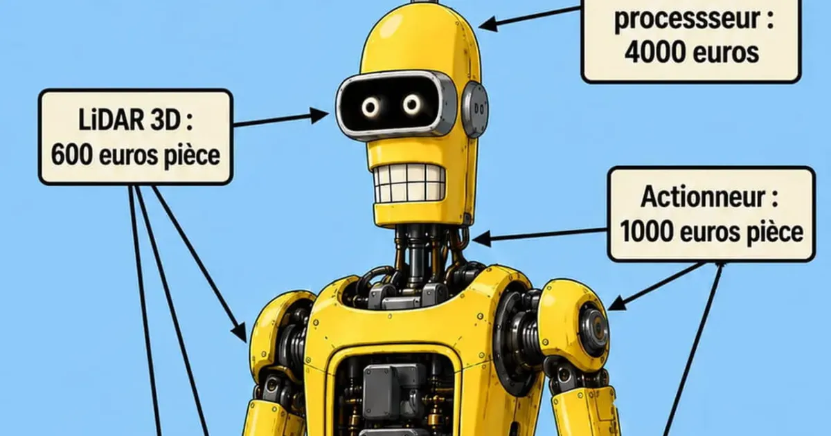 Coûts et composants des robots humanoïdes
